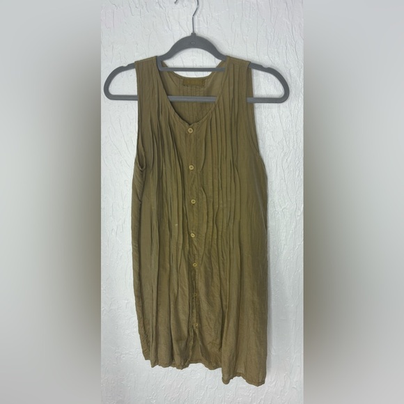 CP Shades Tops - CP Shades Green Button Up Tank Tunic Size XS